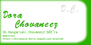 dora chovanecz business card